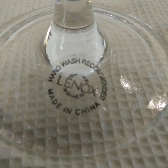 3 Lenox Heather Blue Balloon Crystal Wine Glasses - Picture 8 of 15